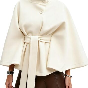 Batwing Sleeve Cape Jacket